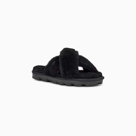 UGG Fuzzette - Tøfler Dame - Svart (NO-S698)